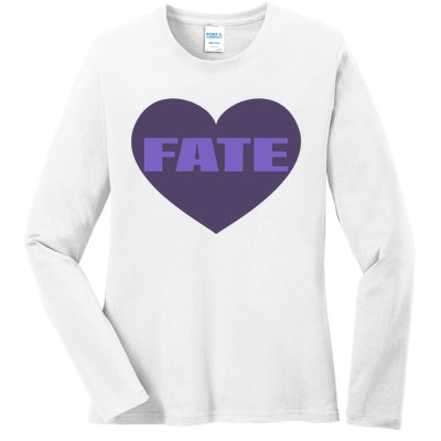 Quan Content Fate Heart Ladies Long Sleeve Shirt