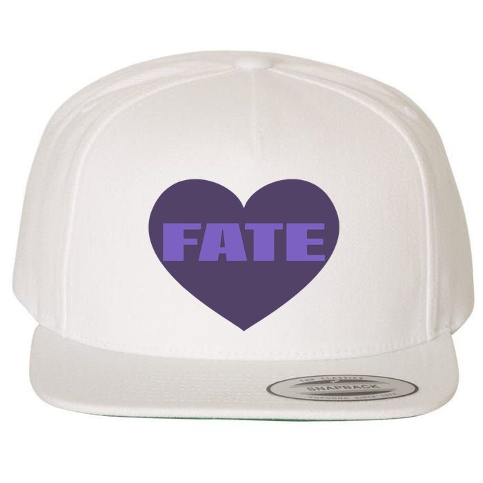 Quan Content Fate Heart Wool Snapback Cap
