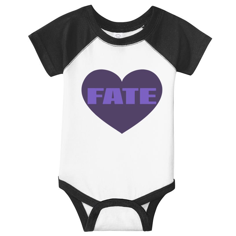 Quan Content Fate Heart Infant Baby Jersey Bodysuit