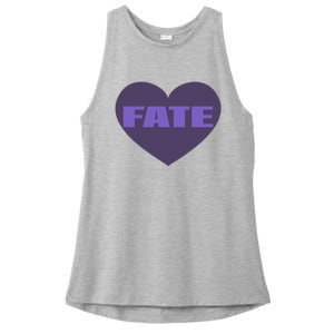 Quan Content Fate Heart Ladies PosiCharge Tri-Blend Wicking Tank