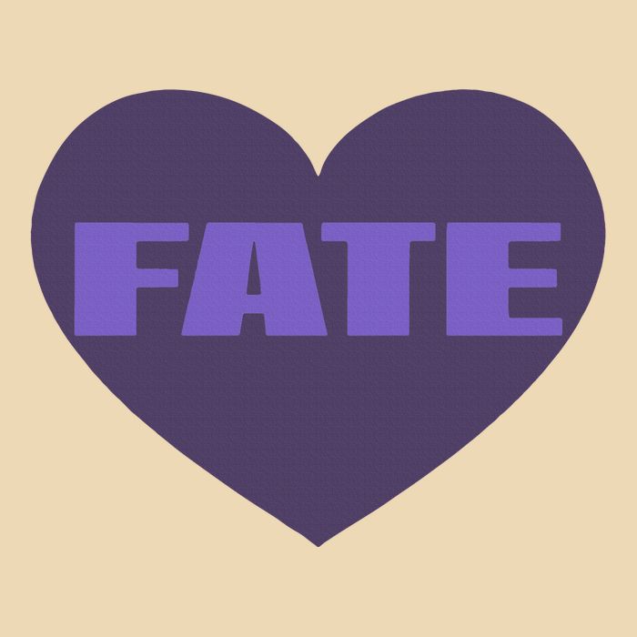 Quan Content Fate Heart V-Neck T-Shirt