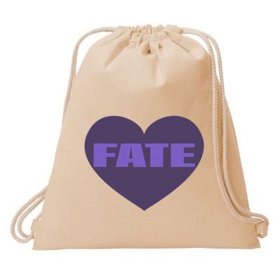 Quan Content Fate Heart Drawstring Bag