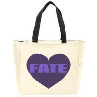 Quan Content Fate Heart Zip Tote Bag