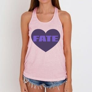 Quan Content Fate Heart Women's Knotted Racerback Tank