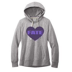 Quan Content Fate Heart Women's Fleece Hoodie