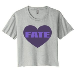 Quan Content Fate Heart Women's Crop Top Tee