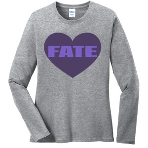 Quan Content Fate Heart Ladies Long Sleeve Shirt