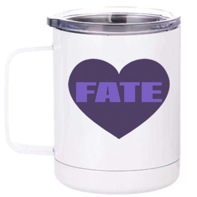 Quan Content Fate Heart 12 oz Stainless Steel Tumbler Cup