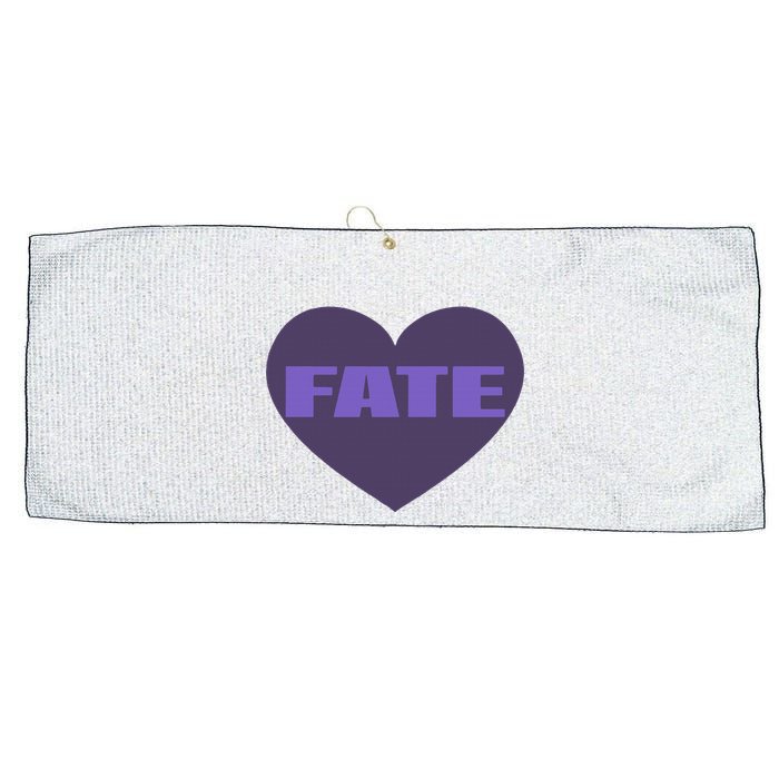 Quan Content Fate Heart Large Microfiber Waffle Golf Towel