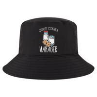 Quality Control Manager Food Safety Funny Milk And Cookie Cool Comfort Performance Bucket Hat