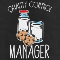 Quality Control Manager Food Safety Funny Milk And Cookie Cool Comfort Performance Bucket Hat
