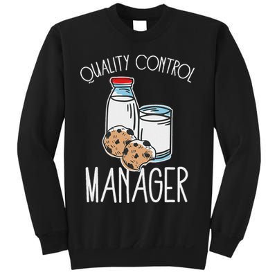 Quality Control Manager Food Safety Funny Milk And Cookie Sweatshirt
