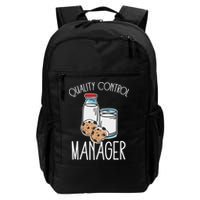 Quality Control Manager Food Safety Funny Milk And Cookie Backpack