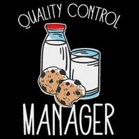 Quality Control Manager Food Safety Funny Milk And Cookie Bucket Hat