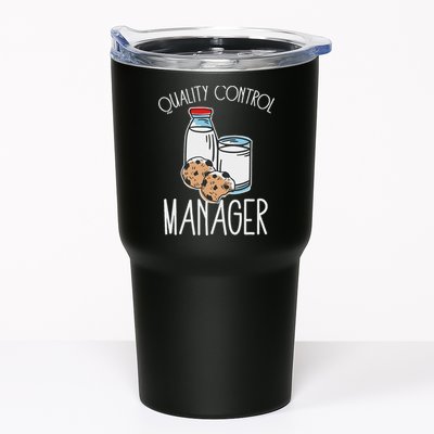 Quality Control Manager Food Safety Funny Milk And Cookie Tumbler