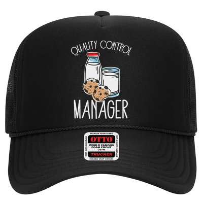 Quality Control Manager Food Safety Funny Milk And Cookie Hat