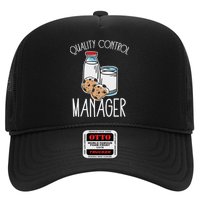Quality Control Manager Food Safety Funny Milk And Cookie Hat