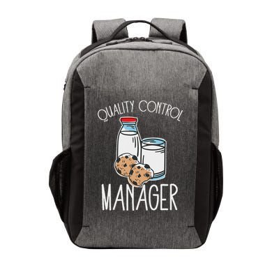 Quality Control Manager Food Safety Funny Milk And Cookie Vector Backpack