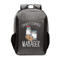 Quality Control Manager Food Safety Funny Milk And Cookie Vector Backpack