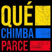 Qué Chimba Parce Colombia Flag Retro Vintage Colombian Slang Womens Tank Top