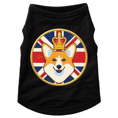 Queen Corgi Platinum Jubilee Emblem Doggie Tank