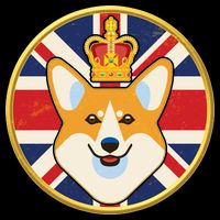 Queen Corgi Platinum Jubilee Emblem City Backpack