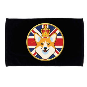 Queen Corgi Platinum Jubilee Emblem Microfiber Hand Towel