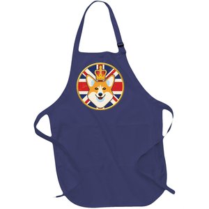 Queen Corgi Platinum Jubilee Emblem Full-Length Apron With Pockets