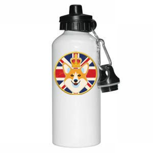 Queen Corgi Platinum Jubilee Emblem Aluminum Water Bottle