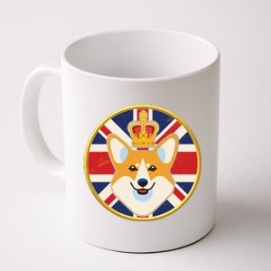 Queen Corgi Platinum Jubilee Emblem Coffee Mug