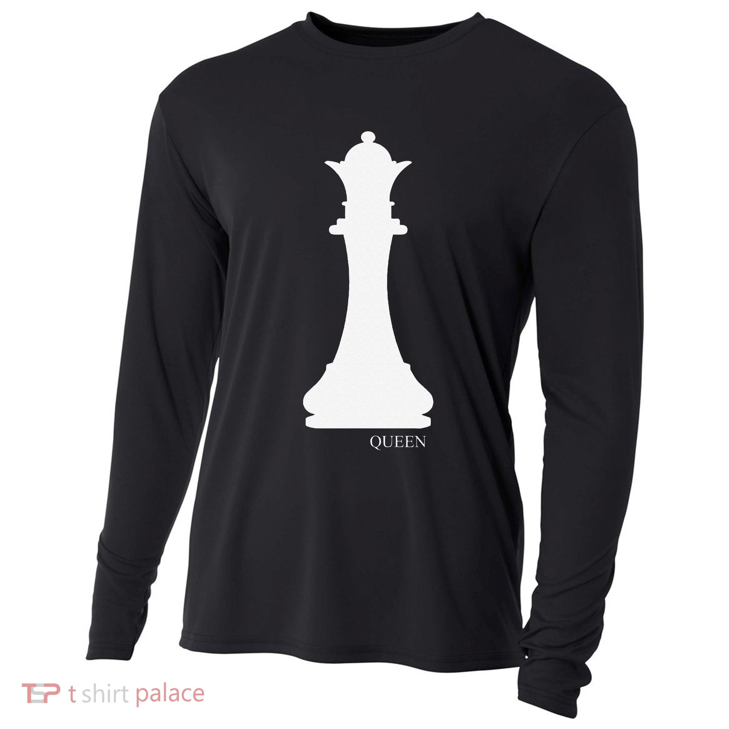 Queen Chess Piece Halloween Costume Chess Club Cooling Performance Long Sleeve Crew