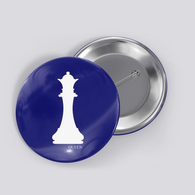 Queen Chess Piece Halloween Costume Chess Club Button