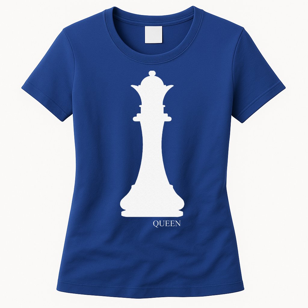 Queen Chess Piece Halloween Costume Chess Club Womens T-Shirt