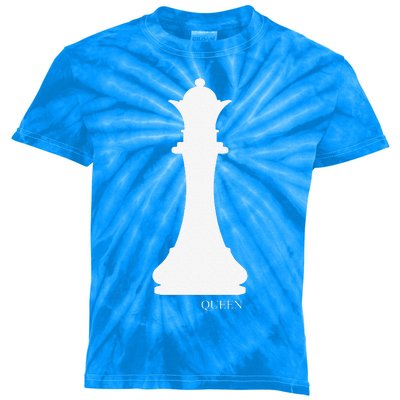 Queen Chess Piece Halloween Costume Chess Club Kids Tie-Dye T-Shirt