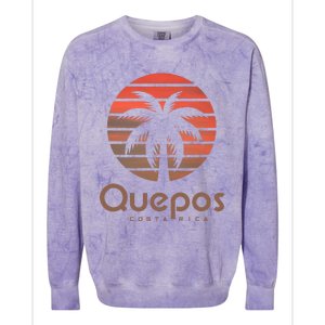 Quepos Costa Rica Colorblast Crewneck Sweatshirt