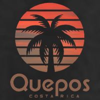 Quepos Costa Rica 7 Panel Mesh Trucker Snapback Hat