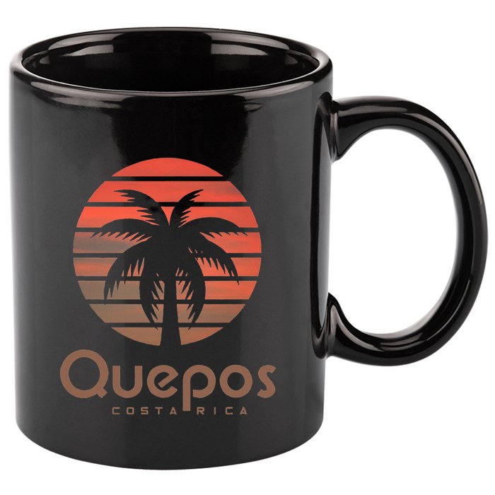 Quepos Costa Rica 11oz C Handle Ceramic Mug
