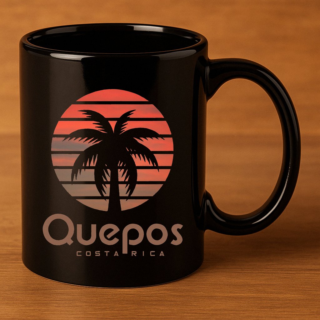 Quepos Costa Rica 11oz C Handle Ceramic Mug