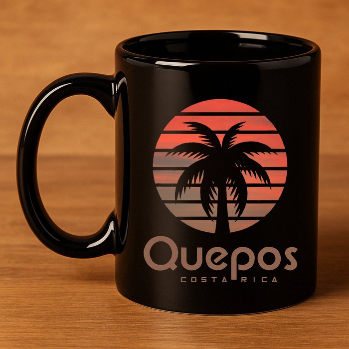 Quepos Costa Rica 11oz C Handle Ceramic Mug