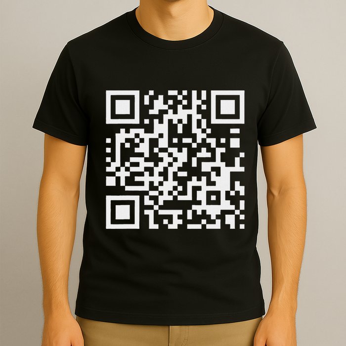 Q Code R With Funny Hidden Message Hoodie Sweater T-Shirt