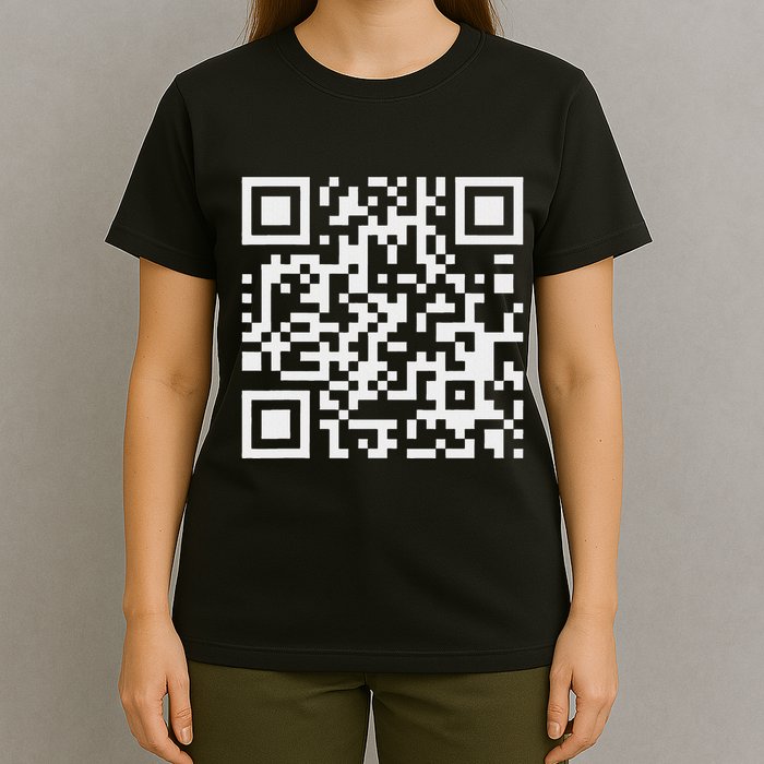 Q Code R With Funny Hidden Message Hoodie Sweater T-Shirt
