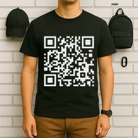 Q Code R With Funny Hidden Message Hoodie Sweater T-Shirt