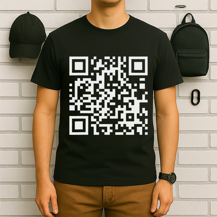 Q Code R With Funny Hidden Message Hoodie Sweater T-Shirt