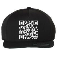 Q Code R With Funny Hidden Message Hoodie Sweater Wool Snapback Cap