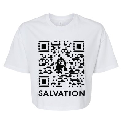 Qr Code Salvation Bella+Canvas Jersey Crop Tee