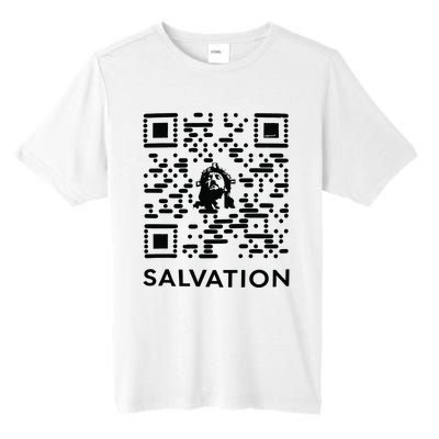 Qr Code Salvation Tall Fusion ChromaSoft Performance T-Shirt