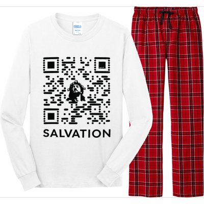 Qr Code Salvation Long Sleeve Pajama Set