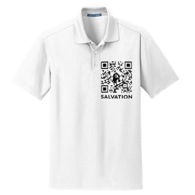 Qr Code Salvation Dry Zone Grid Polo