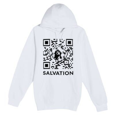 Qr Code Salvation Premium Pullover Hoodie