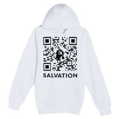 Qr Code Salvation Premium Pullover Hoodie